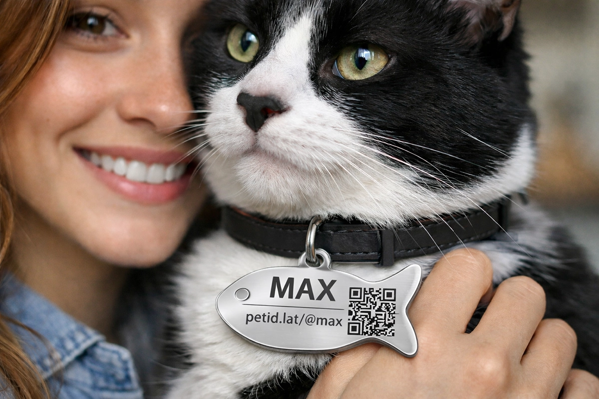 Placa grabada con QR y diseño bonito